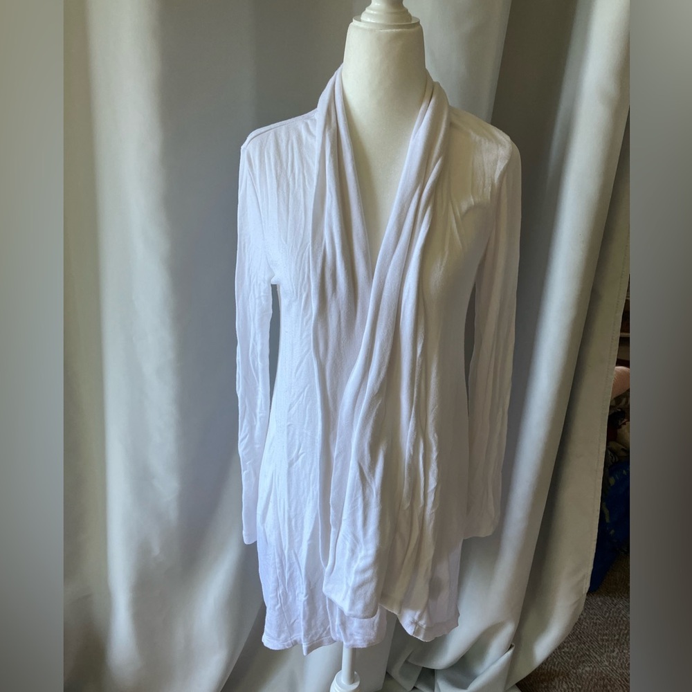 Bobeau White Drape Tunic Womens size Small